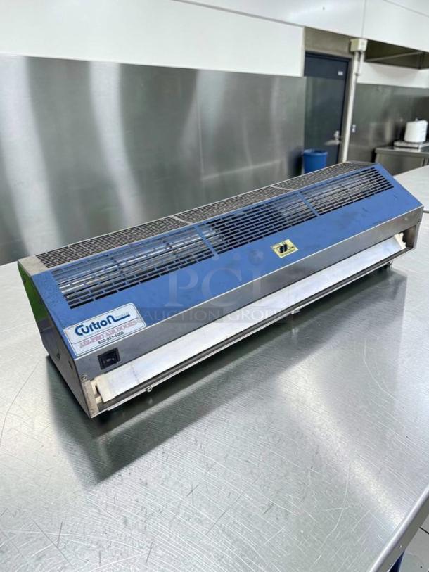 Superb condition 36" Curtain Products IBD-2-36-1-SS commercial air curtain, UL listed, fully tested, operational.