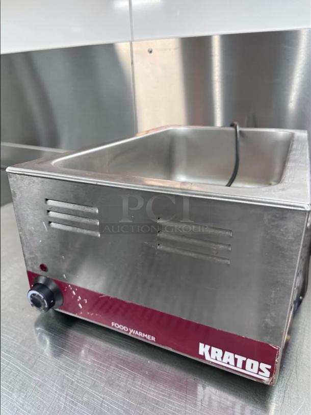 Kratos ENFW1204K food warmer, 12"x20", 120V, stainless steel, excellent condition, UL & NSF listed, fully tested operational.