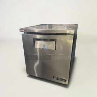 True TUC-27-LP undercounter refrigerator, stainless steel, 27", excellent condition, 115V, fully tested, USA-made.
