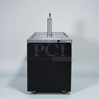 Micro Matic MDD-23 single-tap kegerator, 115V, outstanding condition, fully tested, made in Mexico, model MIC-M-KEG-0013.