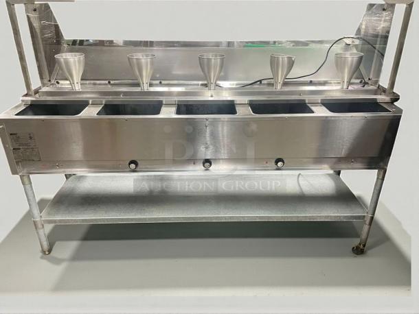 Eagle Group Electric Steam Table with sneeze guard, model DHTS-240, in immaculate condition, 240V/single phase. Fully tested.