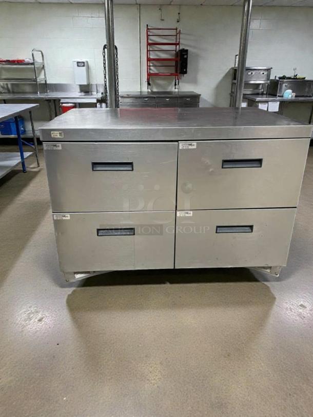 Pristine Delfield UCD4448N undercounter refrigerator with drawers, 115V, single phase, excellent condition, fully tested.