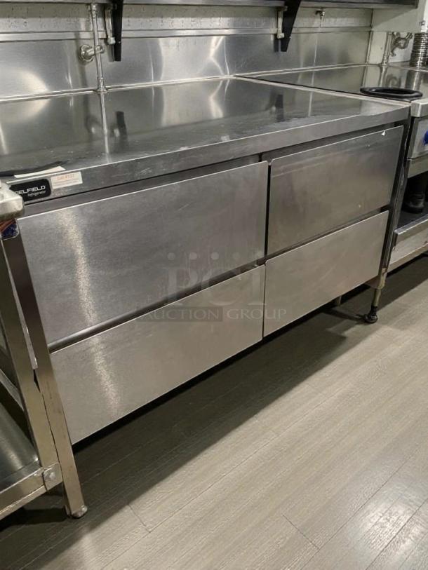 Delfield GUR60BP-D undercounter refrigerator, stainless steel, immaculate condition, fully tested, 115V single phase.