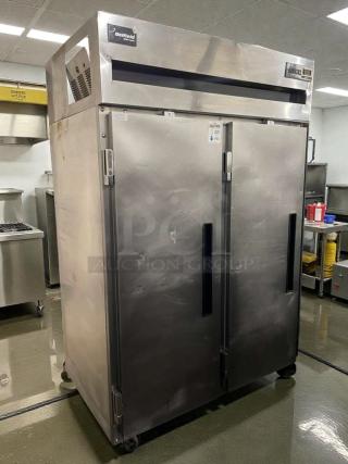 Delfield 6151XL-S15 commercial reach-in refrigerator, stainless steel, 115V single phase, tested, label indicates model and make.