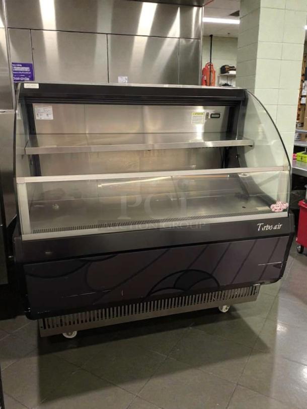 Turbo Air TOM-50LB commercial display refrigerator, top-tier condition, 120V, single phase, fully tested, by Turbo Air Inc.