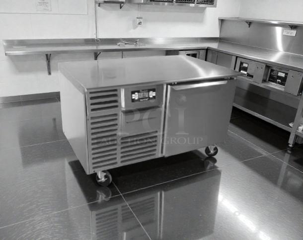 Traulsen RBC50-ZKR02 50 lb undercounter blast chiller, stainless steel, tested, working condition, 115V single phase.