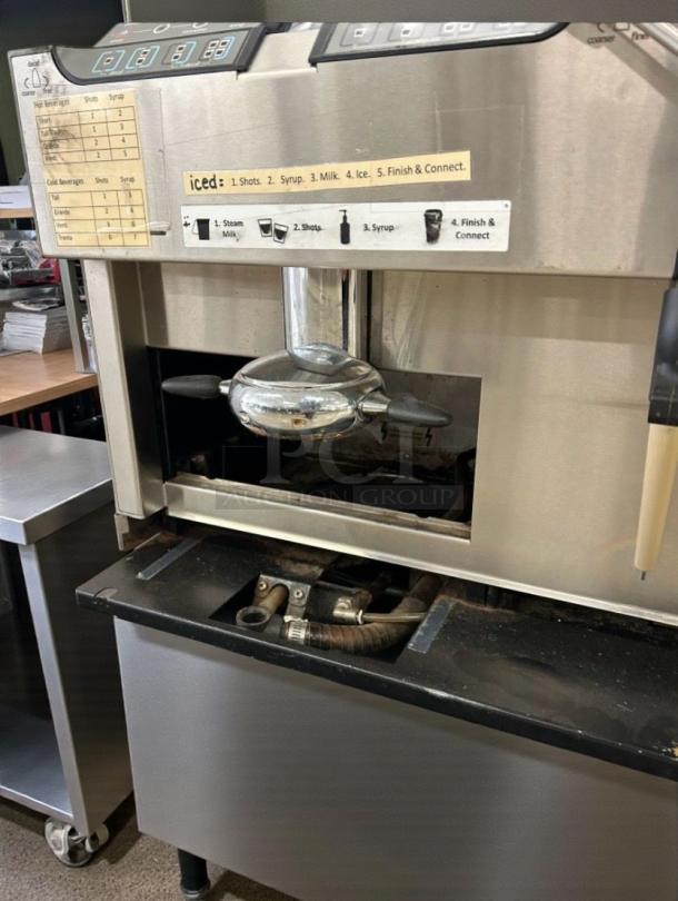 La Marzocco La Mastrena commercial espresso machine, top-tier condition, fully tested and working, visible control panel and labels.