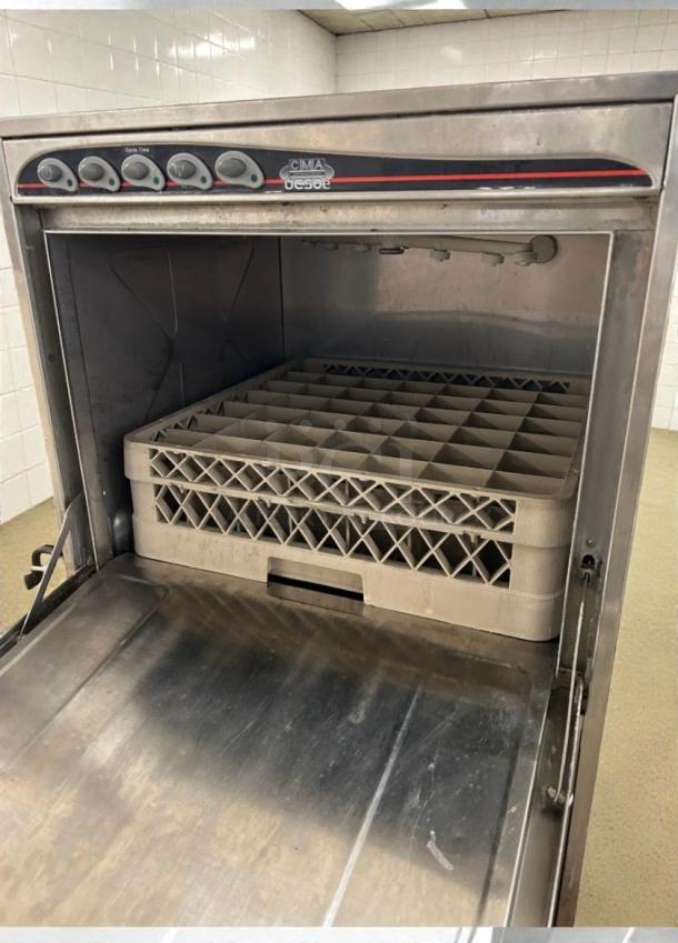 KRONO DW78M commercial undercounter dishwasher, high-grade condition, fully tested, 208-240V single phase, CMA Dishmachines label.