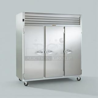 Traulsen G31010JC 3-Door Commercial Freezer, stainless steel, excellent condition, fully tested, 115V, single phase.