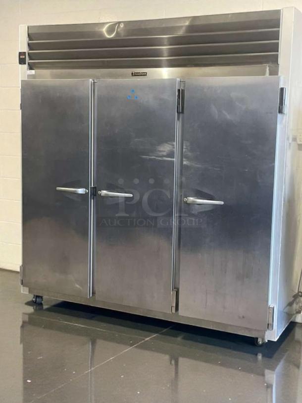 Traulsen G31010JC 3-Door Commercial Freezer, outstanding condition, stainless steel finish, 115V, single phase, fully tested.
