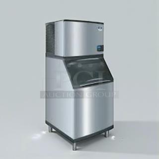 Manitowoc IY0906A-261 ice maker, stainless steel, exceptional condition, model MAN-L-ICE-0173, tested and working.