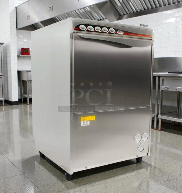 CMA/Kromo UC50e Dupla 50 USA undercounter dishwasher, stainless steel, premium condition, UL listed, fully tested.