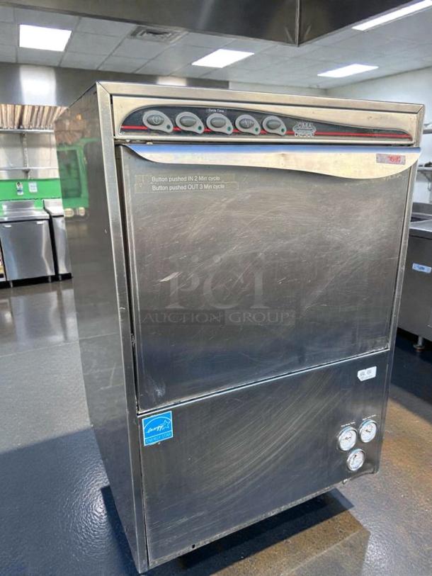 CMA/Kromo UC50e commercial undercounter dishwasher, premium condition, UL Listed, stainless steel, 220–240V, fully tested.