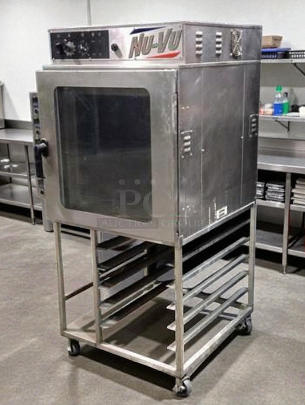 Nu-Vu RM-5T commercial electric oven in exceptional condition, 208V, 3 Phase, stainless steel, ETL listed, fully tested.