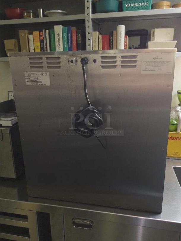 Alto-Shaam 500-3D commercial warming drawer, stainless steel, premium condition, visible labels with model details, Halo Heat, 120V.