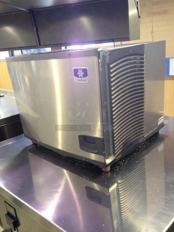 Manitowoc IY0504A-161 commercial ice maker in pristine condition, 115V single phase, fully tested and working, stainless steel finish.