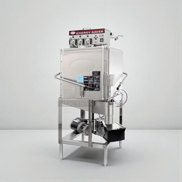 CMA Dishmachines Energy Mizer commercial door-type dishwasher, premium condition, UL & NSF certified, fully operational.
