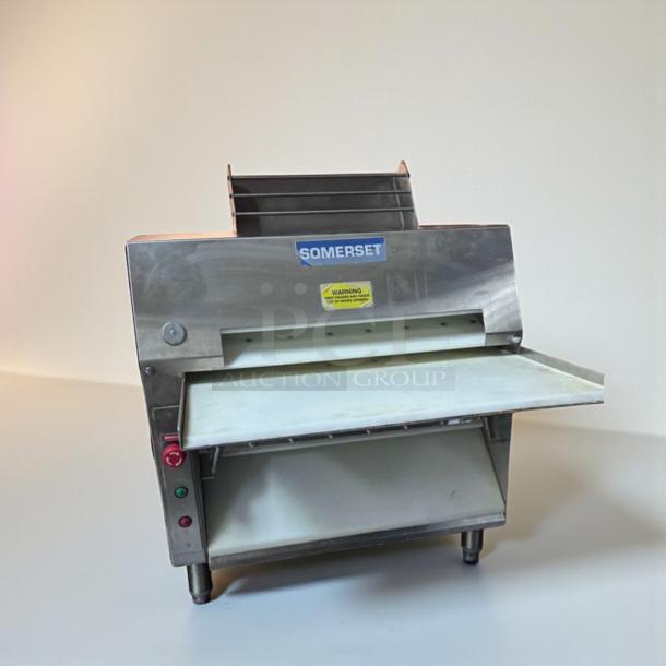 Somerset CDR-2000 dough roller, stainless steel, countertop model. ETL & NSF listed. Excellent condition, fully tested. 115V.