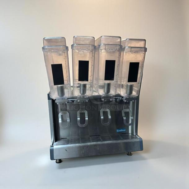 Crathco CS-4E/2D/3D-16 commercial cold beverage dispenser, 4 bowl, excellent condition, NSF & UL listed, fully tested.