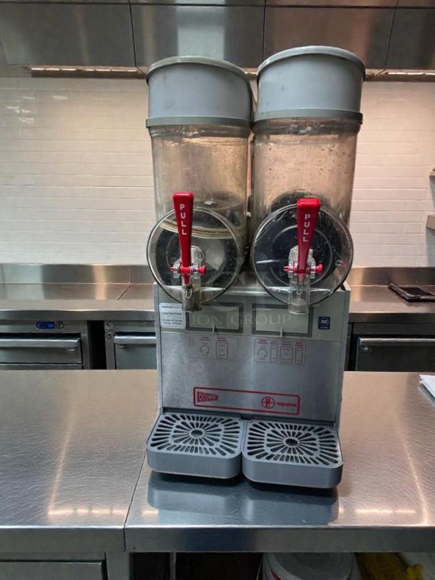 Ugolini/Cecilware dual slush dispenser, 2 bowls, 115V, NSF & UL listed, fully operational, outstanding condition.