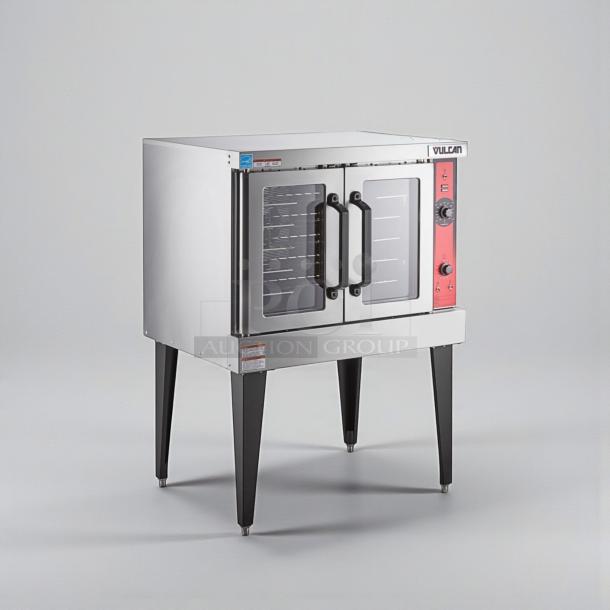 Vulcan VC4GD-2 commercial gas convection oven, single deck, solid state controls, 50,000 BTU, excellent condition, UL listed.