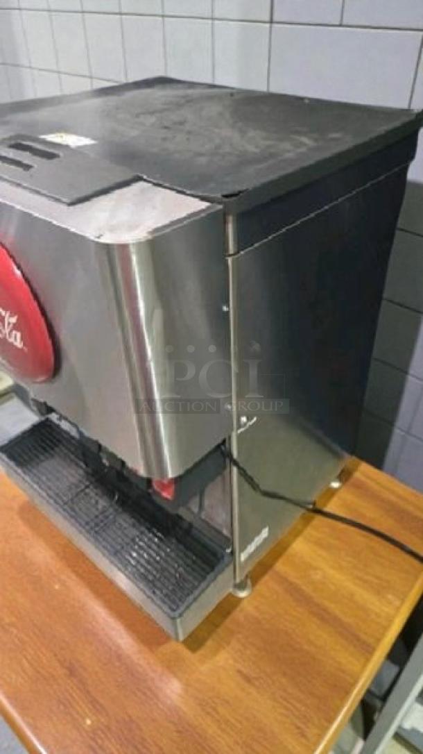 High-grade Coca-Cola soda fountain dispenser, model 41930R, multi-flavor, stainless steel, fully tested, operational.