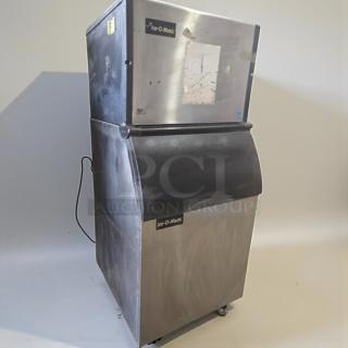 Pristine Ice-O-Matic ICED400HA4 commercial ice maker, air-cooled, stainless steel, UL listed, fully tested, operational.
