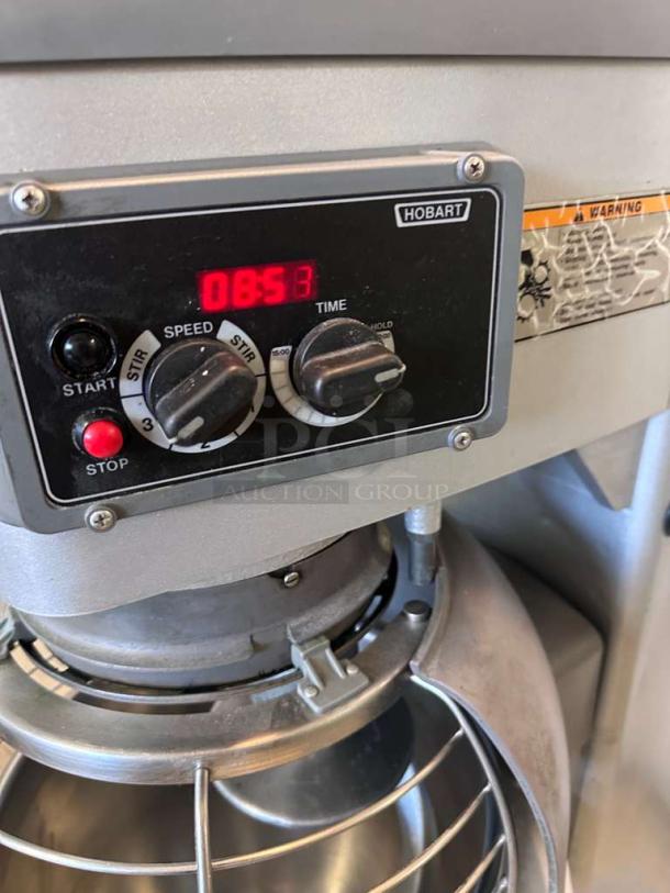 Hobart HL300 30 Qt Mixer, premium condition, control panel view, 115V, UL & NSF listed, fully tested and operational.