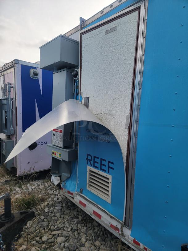 2020 24' Diamond Cargo mobile kitchen with peeling exterior, custom-built high-capacity design, needs cleaning.