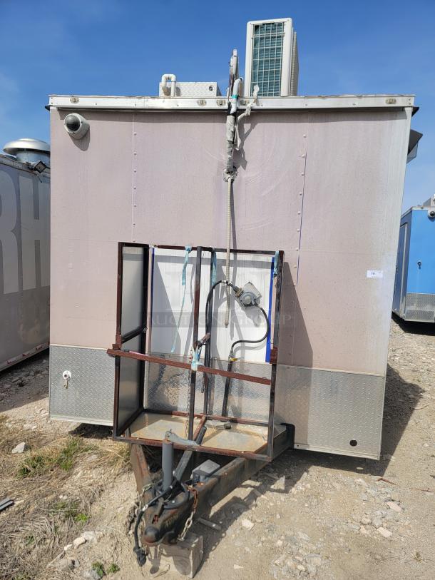 2019 Diamond Cargo 24' food trailer, sturdy build, stainless steel walls, Arctic Air unit, needs deep cleaning. VIN: 53NBE2423L1076056.