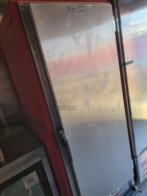 2022 Rock Solid Cargo mobile kitchen interior with Metro C5 Series insulated cabinet.