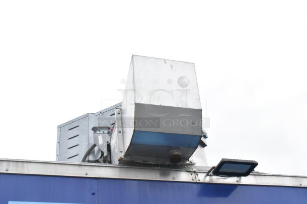 Brand new 2021 Rock Solid Cargo 24' mobile kitchen trailer. Features CaptiveAire grease hood, sinks. Ready for fast food service.