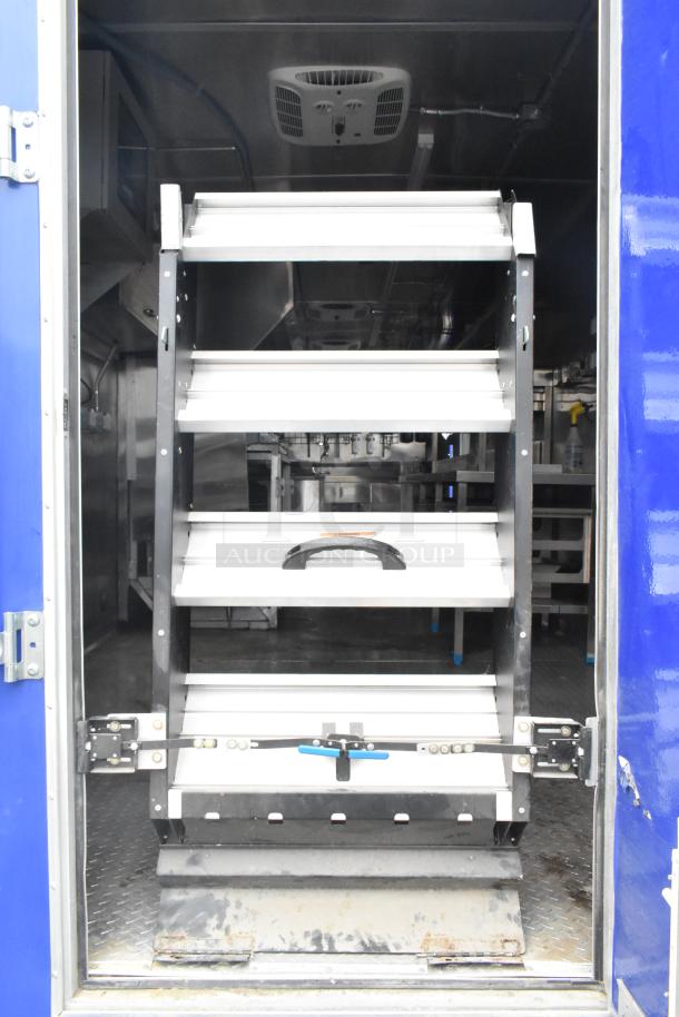 Brand new 2021 Rock Solid Cargo 24' fast food trailer, fully equipped with commercial kitchen appliances, CaptiveAire hood, sinks.