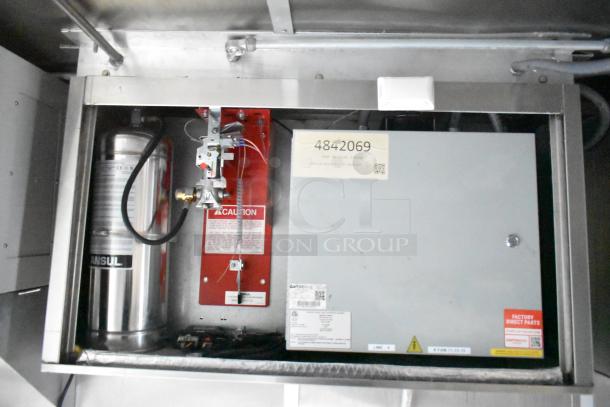 2021 Rock Solid Cargo 24' trailer kitchen with CaptiveAire grease hood and fire suppression system. Factory direct parts.