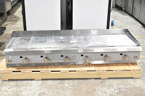 Brand new 2025 Cooking Performance Group 72" natural gas countertop griddle, model GT-CPG-72-NL, 180,000 BTU.