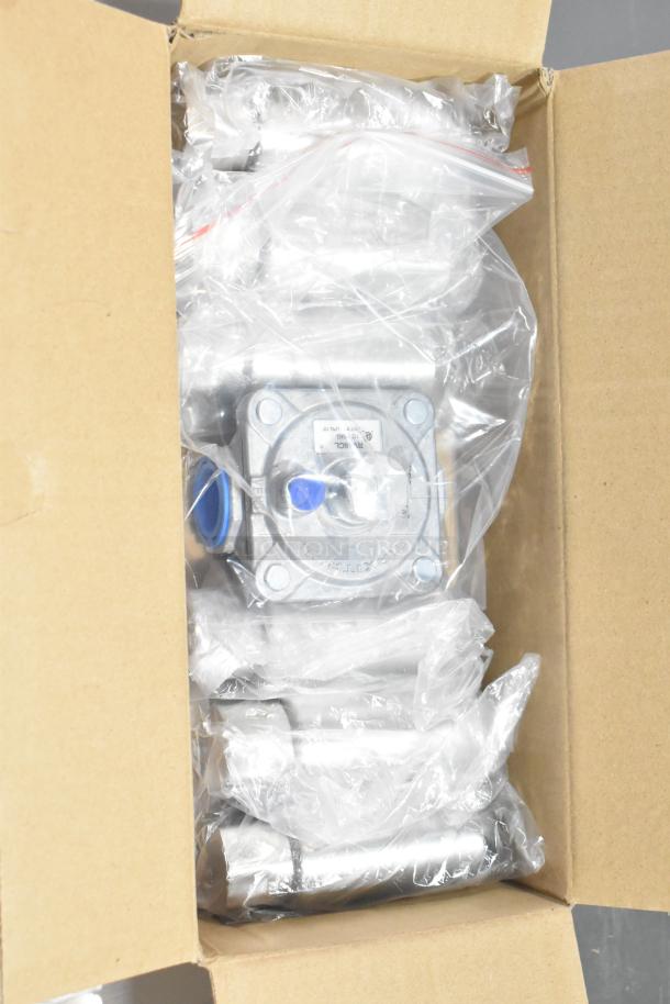 Brand new Cooking Performance Group 72" gas griddle, model GT-CPG-72-NL, packaged and visible with thermostatic controls.