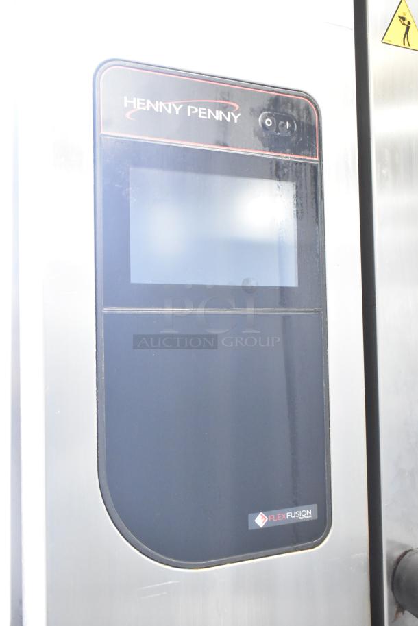 Henny Penny FPGM22172007 commercial combi oven, 200,000 BTU, stainless steel, FlexFusion panel, natural gas powered.