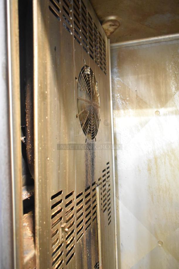 2023 Henny Penny FPGM22172007 commercial gas convection oven interior showing ventilation fan and used condition.