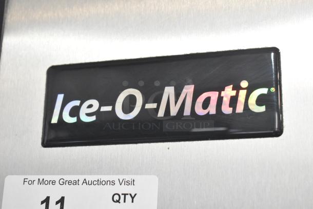 2017 Ice-O-Matic ICE1406HW6 commercial ice head, stainless steel, 208-230V, 1 phase, logo visible.