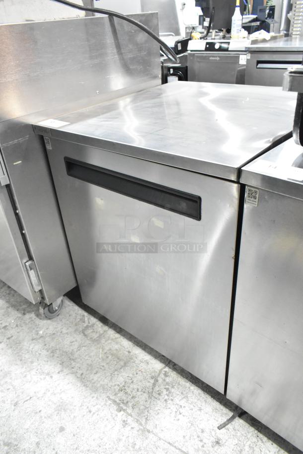 2019 Delfield 406P-STAR2 undercounter cooler, stainless steel, single door, commercial use, 115V, 1 phase, good condition.