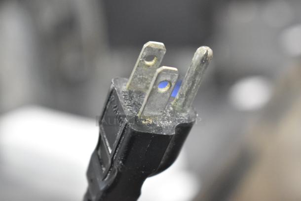 Mahlkonig RIO Commercial Bean Grinder, 115V, 1 Phase, countertop model; features worn plug indicating usage.