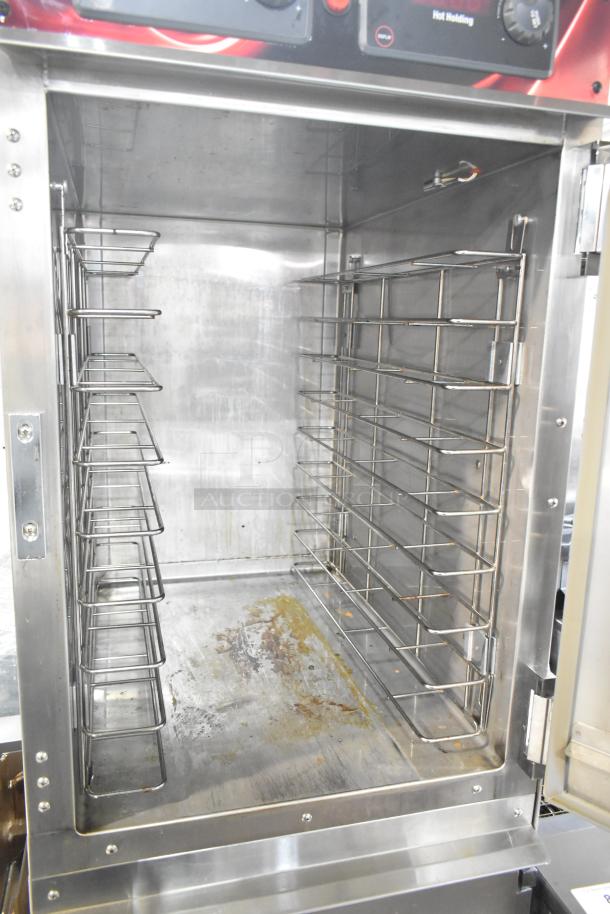 CresCor 1000HHSS2DX heated holding cabinet with stainless steel interior, adjustable racks, in used condition, 120V, 1 phase.