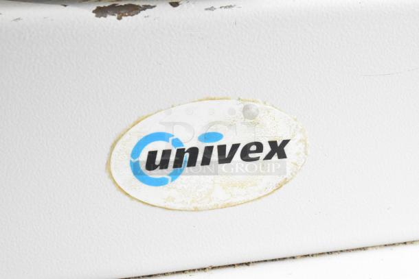 Univex SDR1411-01 commercial dough divider, visible logo, 14 portions, supports 3-11 oz doughs, 110V, 1 phase.