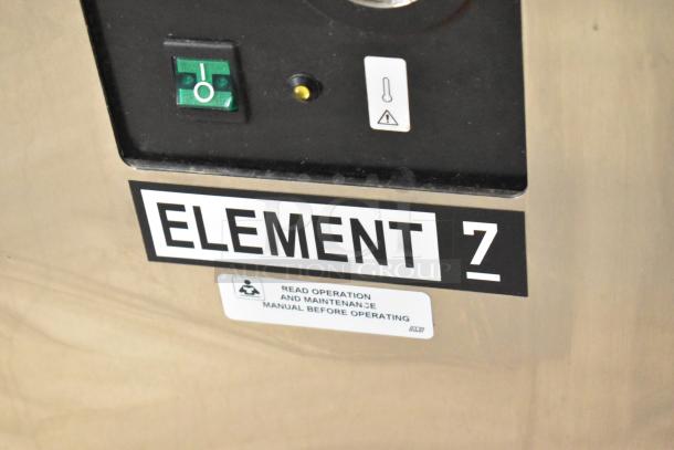 2019 Jun-Air Nitro Brew Nitrogen Generator, Model 87R-4MN1-HSBHH. Stainless steel, control panel with "Element 7" label.