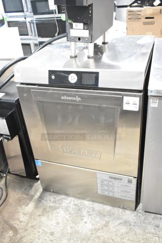 2024 Hobart LXNR Stainless Steel Undercounter Dishwasher, 120/208-240V, 1 Phase, pristine condition, Advansys label visible.