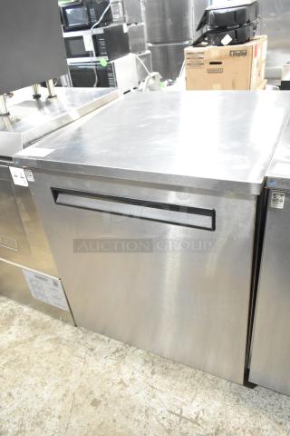 2022 Delfield 406P-STAR2 single door undercounter cooler on casters, stainless steel, 115V, 1 phase, excellent condition.