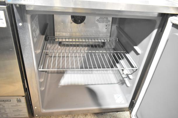 2022 Delfield 406P-STAR2 commercial undercounter cooler, single door, 115V, on casters, interior shelf, good condition.