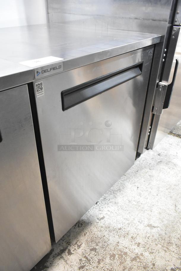 2019 Delfield 406P-STAR2 undercounter cooler, stainless steel, single door, 115 volts, like-new condition.