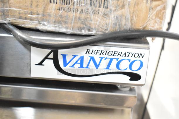BRAND NEW Avantco 178SSUC60RHC 2 Door Undercounter Cooler. 115V, 1 Phase. Scratch and dent condition. Avantco label visible.