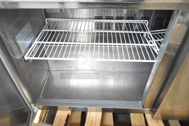 Brand new 2025 Avantco 178SSUC60RHC 2-door undercounter cooler, commercial-grade, scratch and dent, 115V, 1 phase.